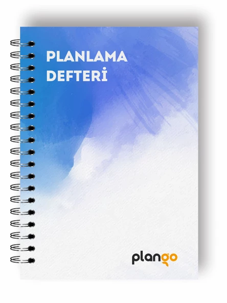 Mavi Suluboya Günlük Planlayıcı Defter - Daily Planner - Ders Çalışma - Planlama Defteri