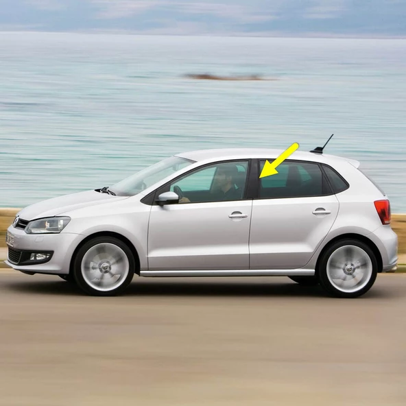 VW Polo 2010-2014 Sol Kapı Orta B Direği Kaplaması Siyah 6R4853289A