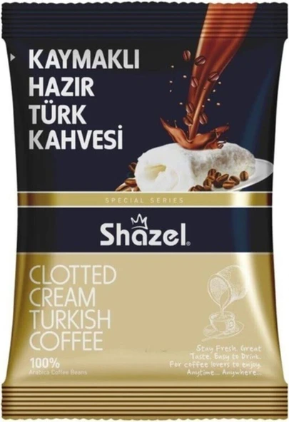 Shazel Hazır Türk Kahvesi Seti 4'lü 100g 4 Adet Kaymaklı, Portakallı, Naneli,Çikolatalı - 4