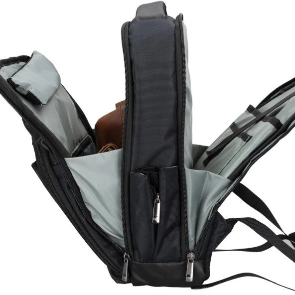 Plm Livorno-Usb Siyah 15.6 Notebook Sırt Çantası - 2