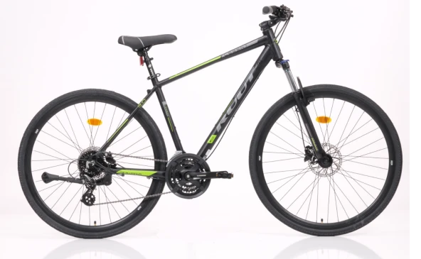 28J RUUT LEGENT 3.0 24V HD ŞEHİR BİSİKLETİ - SİYAH LİME - 49 KADRO