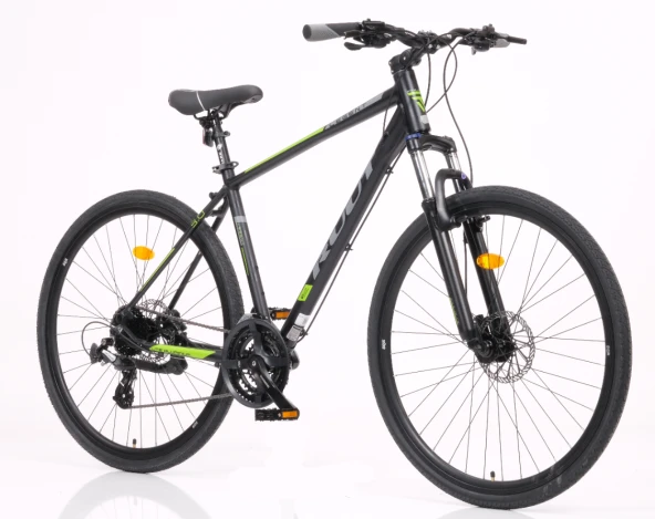 28J RUUT LEGENT 3.0 24V HD ŞEHİR BİSİKLETİ - SİYAH LİME - 49 KADRO - 2