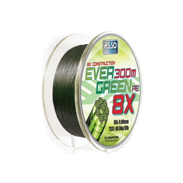 Asso Ever Green 8x 130m İp Misina 0,27MM