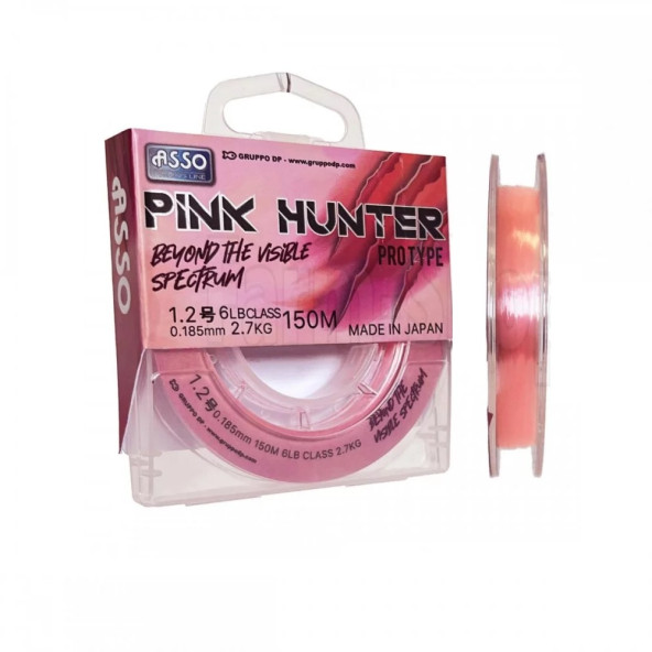 ASSO PINK HUNTER FLOUROCARBON MİSİNA 0,26MM