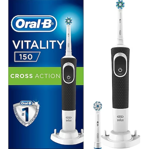 Oral-B Vitality D150 Cross Action 1 Yedek Başlıklı Şarj Edilebilir Diş Fırçası