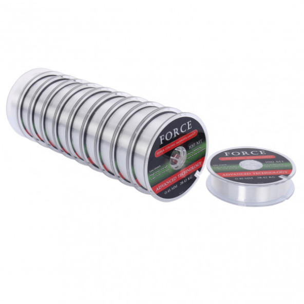 EFFE FORCE BEYAZ 0,45MM 100 METRE MONOFLAMENT MİSİNA