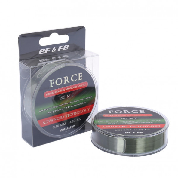 FORCE SUPER STRONG 150MT YEŞİL MONOFLAMENT MİSİNA 0,35MM