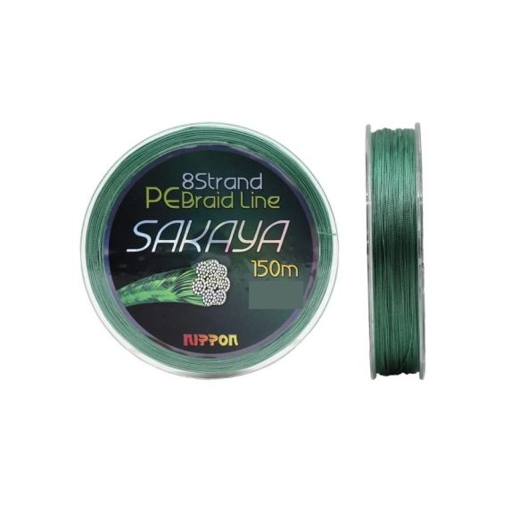 Nippon Sakaya 150 Mt İp Misina 8X D.Green Yeşil 0,10 mm