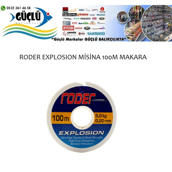 RODER EXPLOSION MONOFLAMENT  MİSİNA 100MT 0,30MM