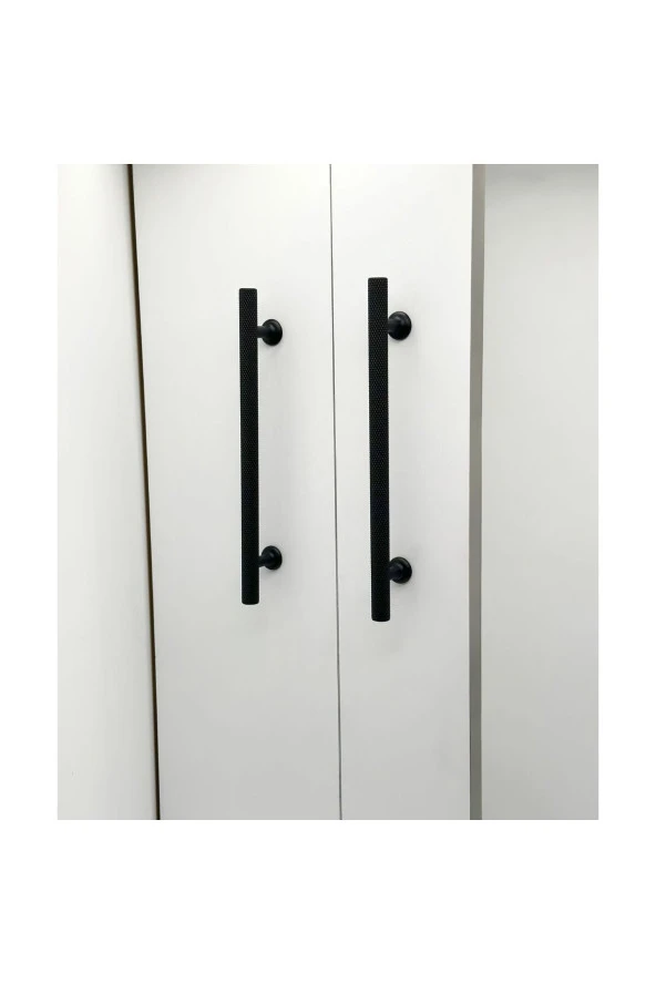 Mobilya Dolap Kulpu Mutfak Çekmece Kulpu Çizgili Dal Siyah 192 Mm ( 19,2 Cm ) 2 Adet - Resim 3
