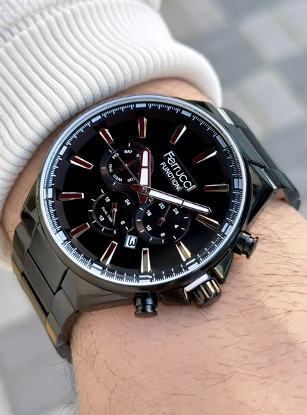 Ferrucci Function FCF.12654FM.04 Çelik Kordon Erkek Kol Saati ürün görseli
