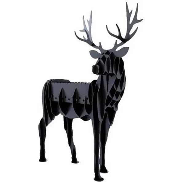 Geyik Şeklinde Mangal, Metal Geyik Mangal, Kömürlü Barbekü, Dekoratif Heykel - 2