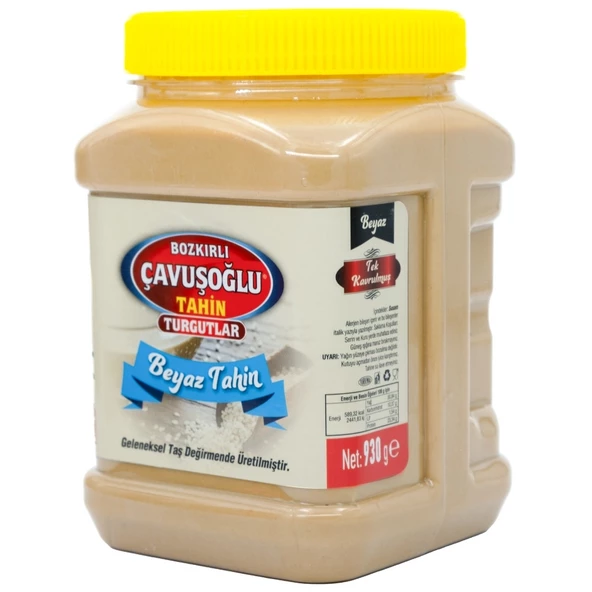 Tek Kavrulmuş Beyaz Bozkır Tahini 930g x 2 (Taze Çekim) - 2