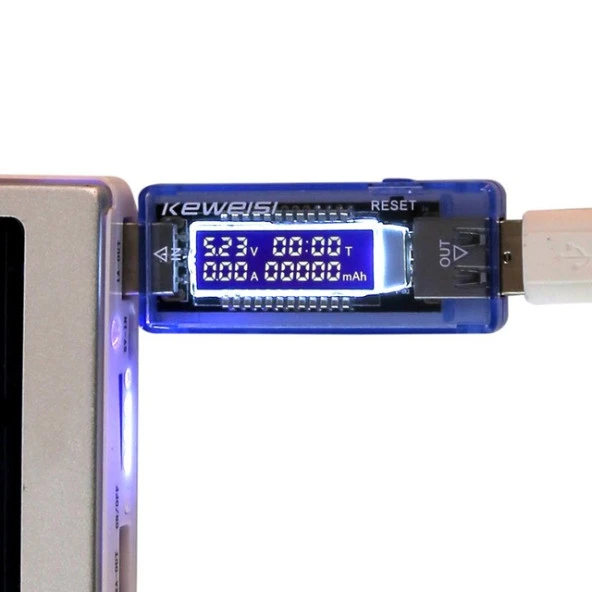 Valkyrie Keweisi USB Tester Akım Ölçer Voltmetre Ampermetre - 2