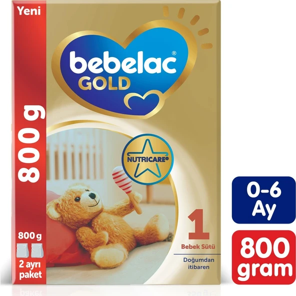 Bebelac Gold 1 Bebek Sütü Doğumdan itibaren 800 gr - 1