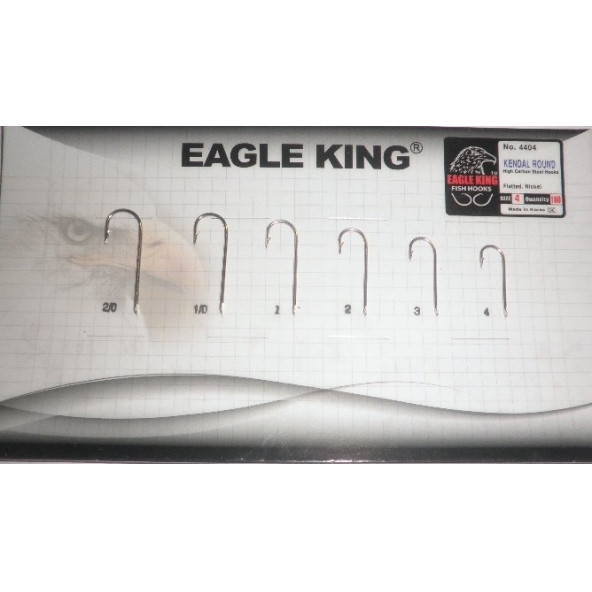 Eagle King 4404NI Düz Uzun Sap Nikel Çelik İğne NO:1/0