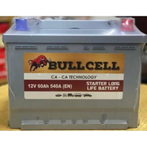 12V 60 Amper 540AEN Akü BULLCELL  Petlas Ü.T  2025