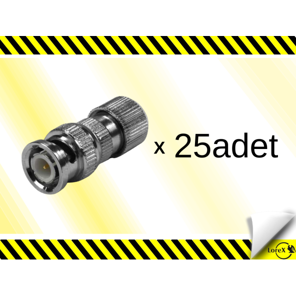 LOREX LR-BNC25 Bnc Konnektör (25adet)