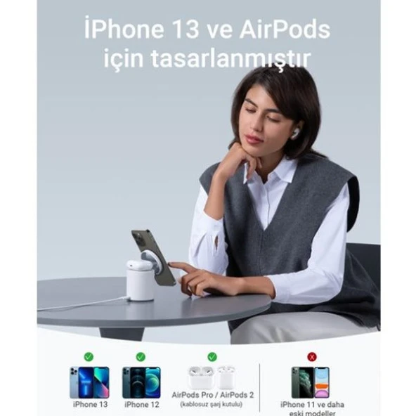 anker 623 MagGo Kablosuz Şarj Aleti - Resim 3