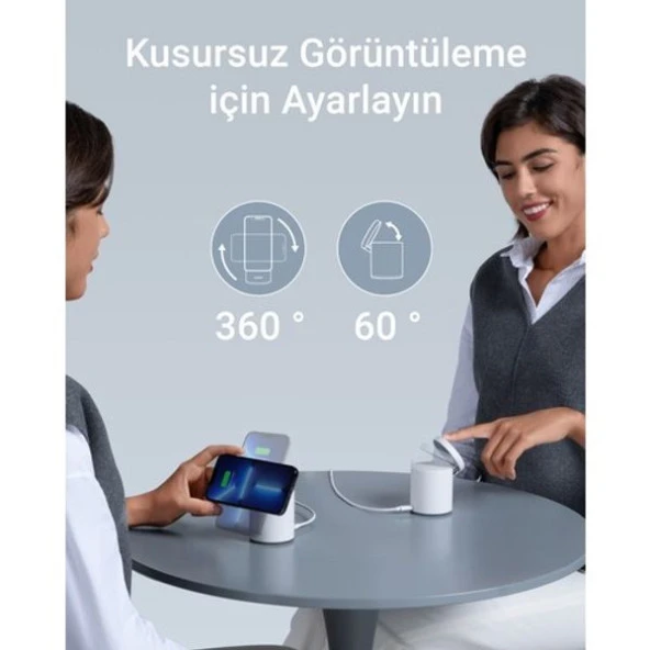 anker 623 MagGo Kablosuz Şarj Aleti - Resim 4