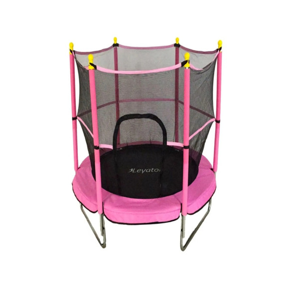 Clifton Trambolin Fileli Korumalı Kolay Kurulum, Ev Bahçe Tipi (152 Cm - Pembe)