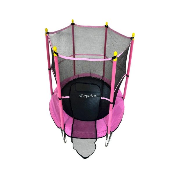 Clifton Trambolin Fileli Korumalı Kolay Kurulum, Ev Bahçe Tipi (152 Cm - Pembe) - 4