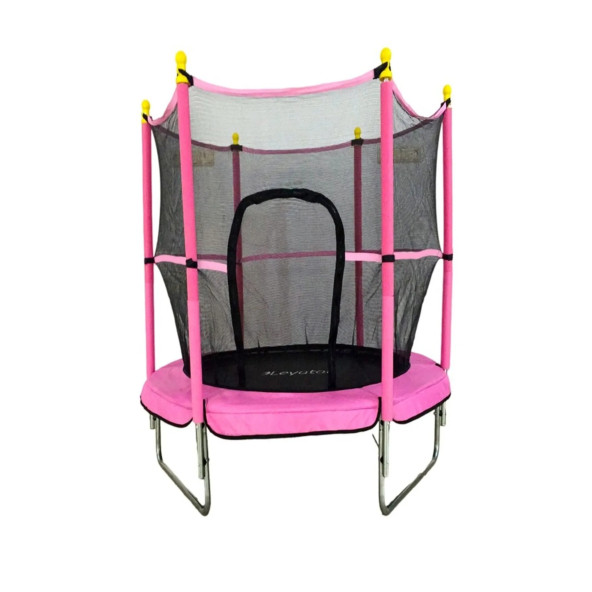 Clifton Trambolin Fileli Korumalı Kolay Kurulum, Ev Bahçe Tipi (152 Cm - Pembe) - 5