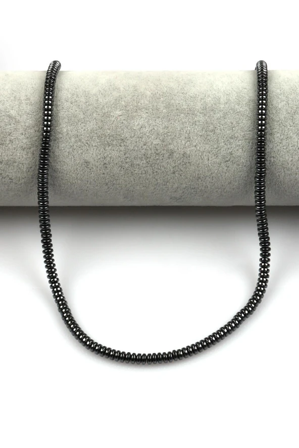 Hematit Dizi 2 x 4 mm Rondel Kesim - Resim 2