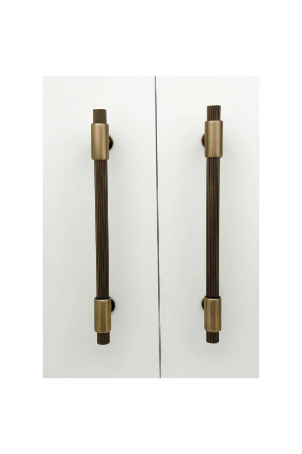 Erva Handles 158 Mat Antik Sarı Mobilya Tv Ünitesi Dolap Mutfak Çekmece Kulpu 192 Mm 10 Adet - Resim 6