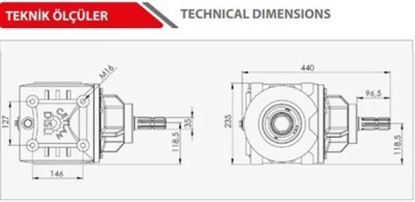 Sıra Arası Çapa Makinası ve Rotovatör Şanzımanı-CD310 - 2