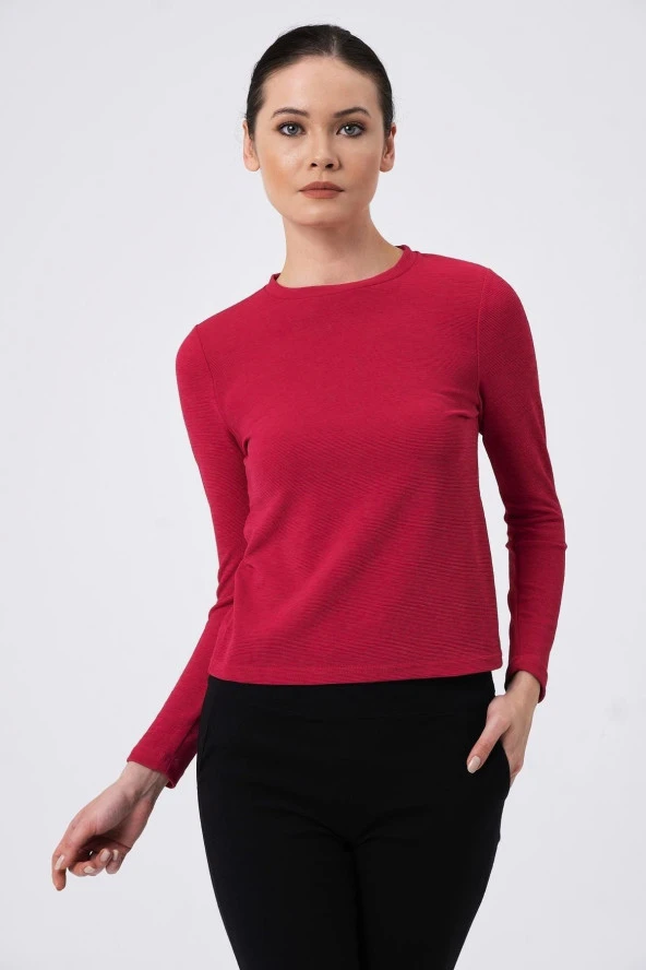 Uzun Kol Crop T-shirt (b20-32116)