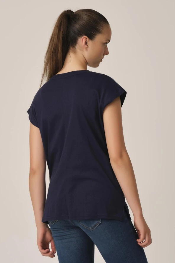 Pamuklu T-shirt (e21-71000) - 3