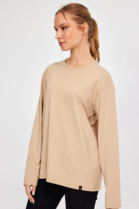 Bisiklet Yaka Basic Oversize Sweatshirt (E23-00160 00) - 4