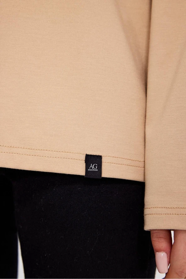 Bisiklet Yaka Basic Oversize Sweatshirt (E23-00160 00) - 5