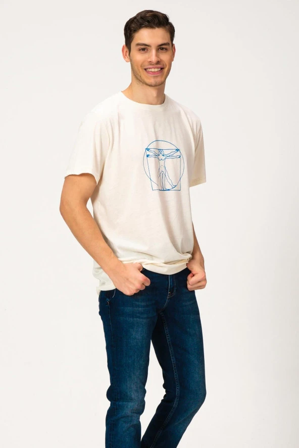 Baskılı Oversize T-shirt (E21-71902) - 2