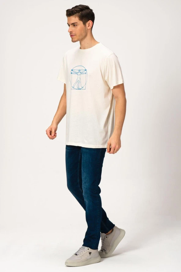 Baskılı Oversize T-shirt (E21-71902) - 3