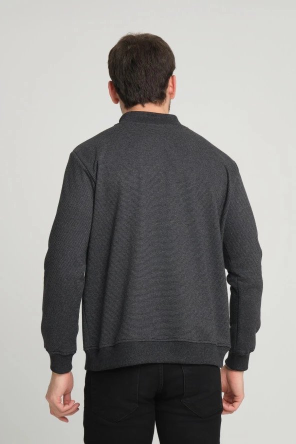 Dik Yaka Rermuarlı Sweatshırt (E23-230200) - 5