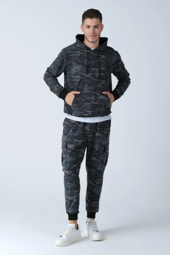 ALEXANDERGARDI Kamuflaj Desenli Kapüşonlu Sweatshirt (e21-72100) - 4