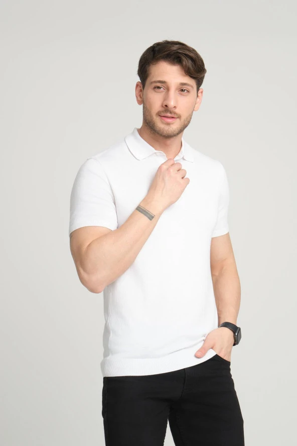 Alexandergardı Merserize Kumaşlı Trıko Polo Yaka T-shırt (EZE TS POLO 00) - 2