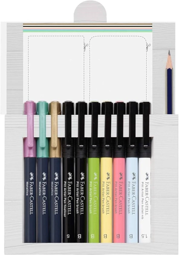 Faber-Castell 267103 Pitt Artist Pen el yazısı seti, 12 parça