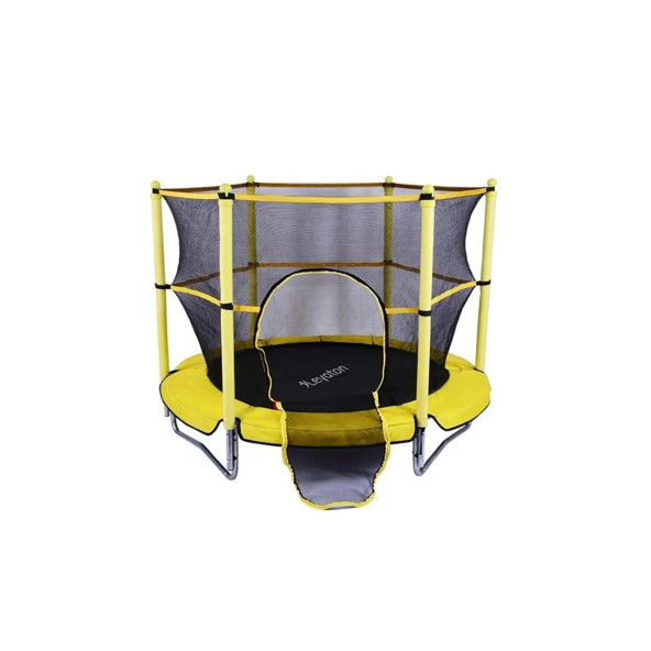 Clifton Trambolin Fileli Korumalı Kolay Kurulum, Ev Bahçe Tipi (152 Cm - Sarı) - 3