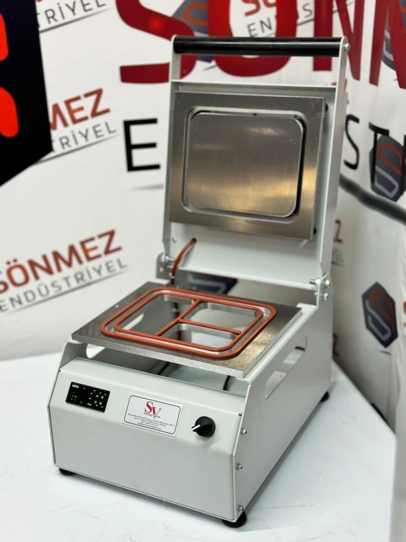 Sönmez Manuel Kase Kapatma 3 Gözlu Tabak Kapatma Makinesi White