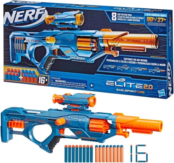 Nerf Elite 2.0 Eaglepoint RD-8 Dart Tabancası F0423