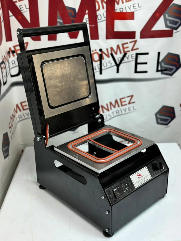 Sönmez Manuel Kase Kapatma 2 Gözlu Tabak Kapatma Makinesi Black - Resim 2