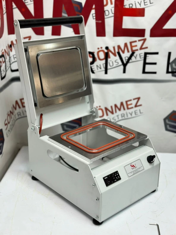 Sönmez SV 350 Manuel Tekli Kase Tabak Kapatma Makinesi White - 2