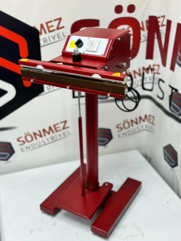 Sönmez Vakum Pedallı 45 Cm Pro Naylon Poşet Yapıştırma Makinesi Yerli Üretim Red - 2