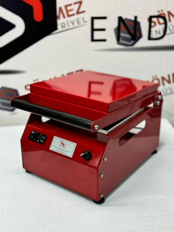 Sönmez SV 350 Manuel Tekli Kase Tabak Kapatma Makinesi Red - Resim 3