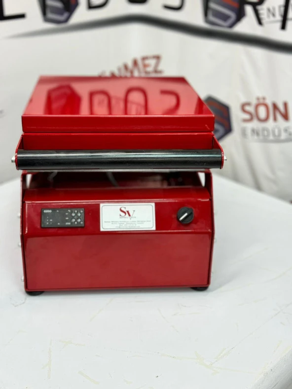Sönmez SV 350 Manuel Tekli Kase Tabak Kapatma Makinesi Red - Resim 4