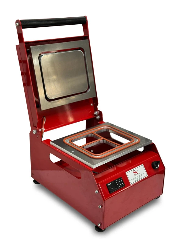 Sönmez Manuel Kase Kapatma 3 Gözlu Tabak Kapatma Makinesi Red - 7