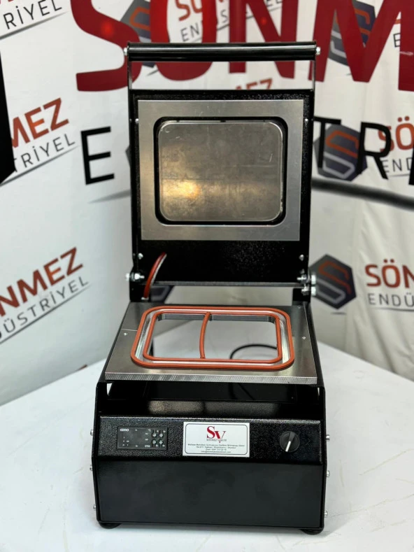 Sönmez Manuel Kase Kapatma 2 Gözlu Tabak Kapatma Makinesi Black - Resim 3